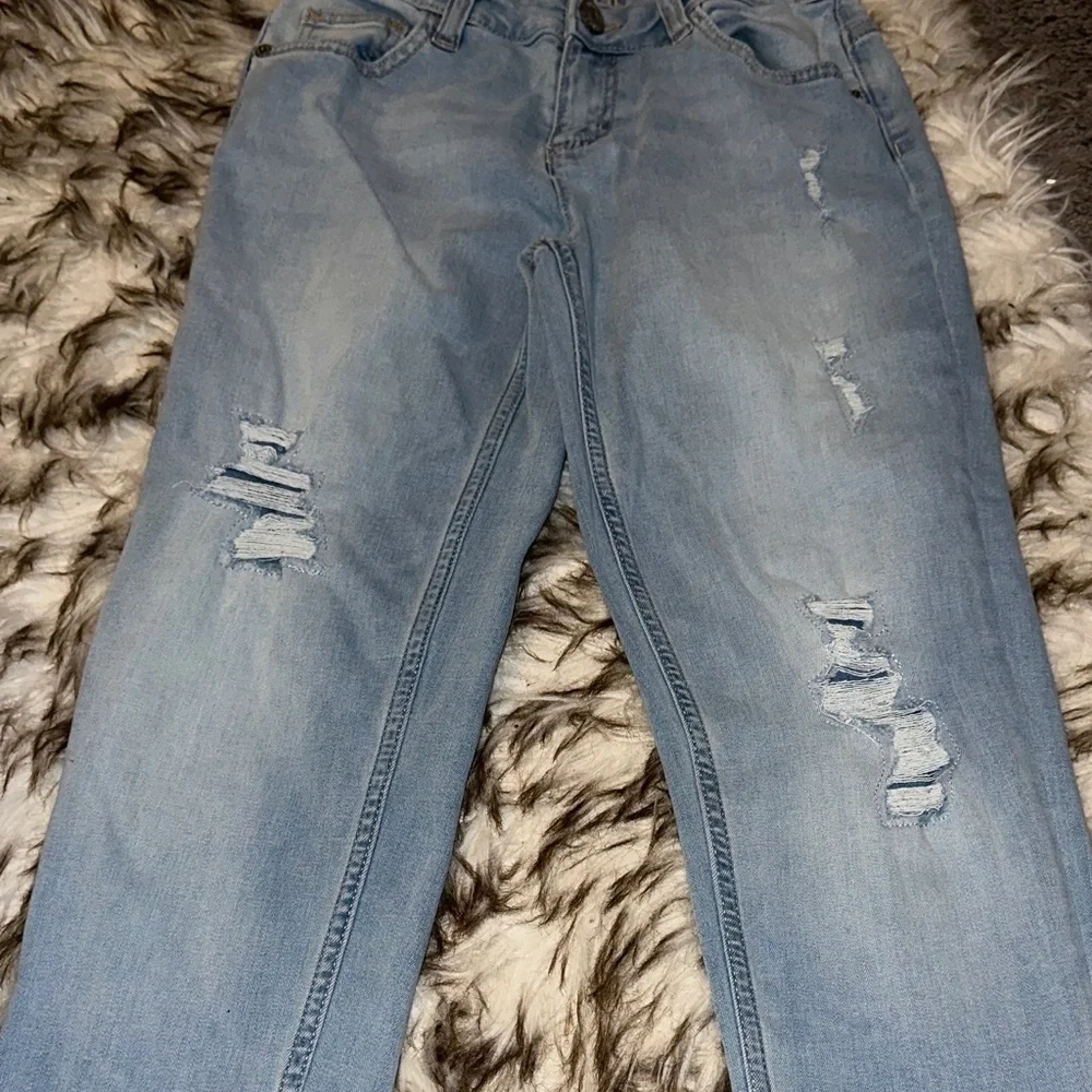 Justice Light Wash Skinny Jeans